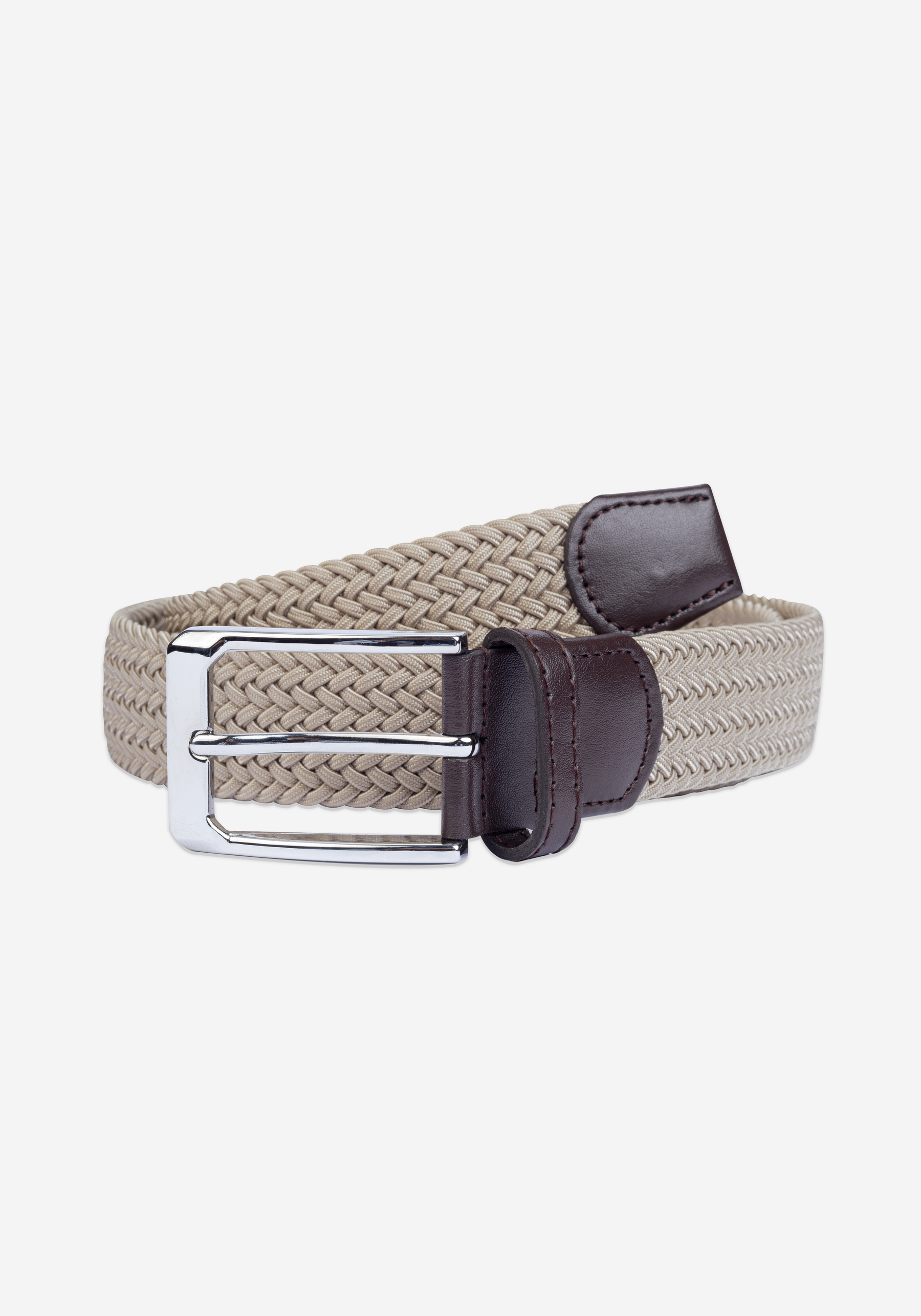 Driftwood Beige Braided Belt