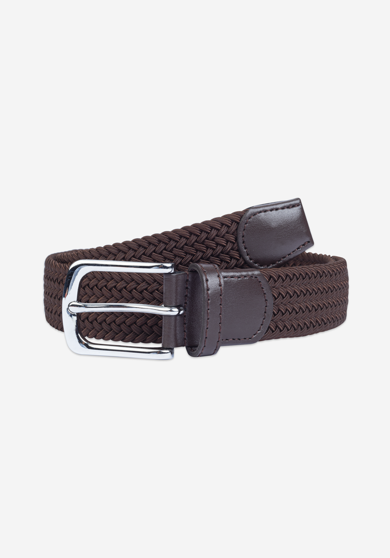 Truffle Brown Braided Belt