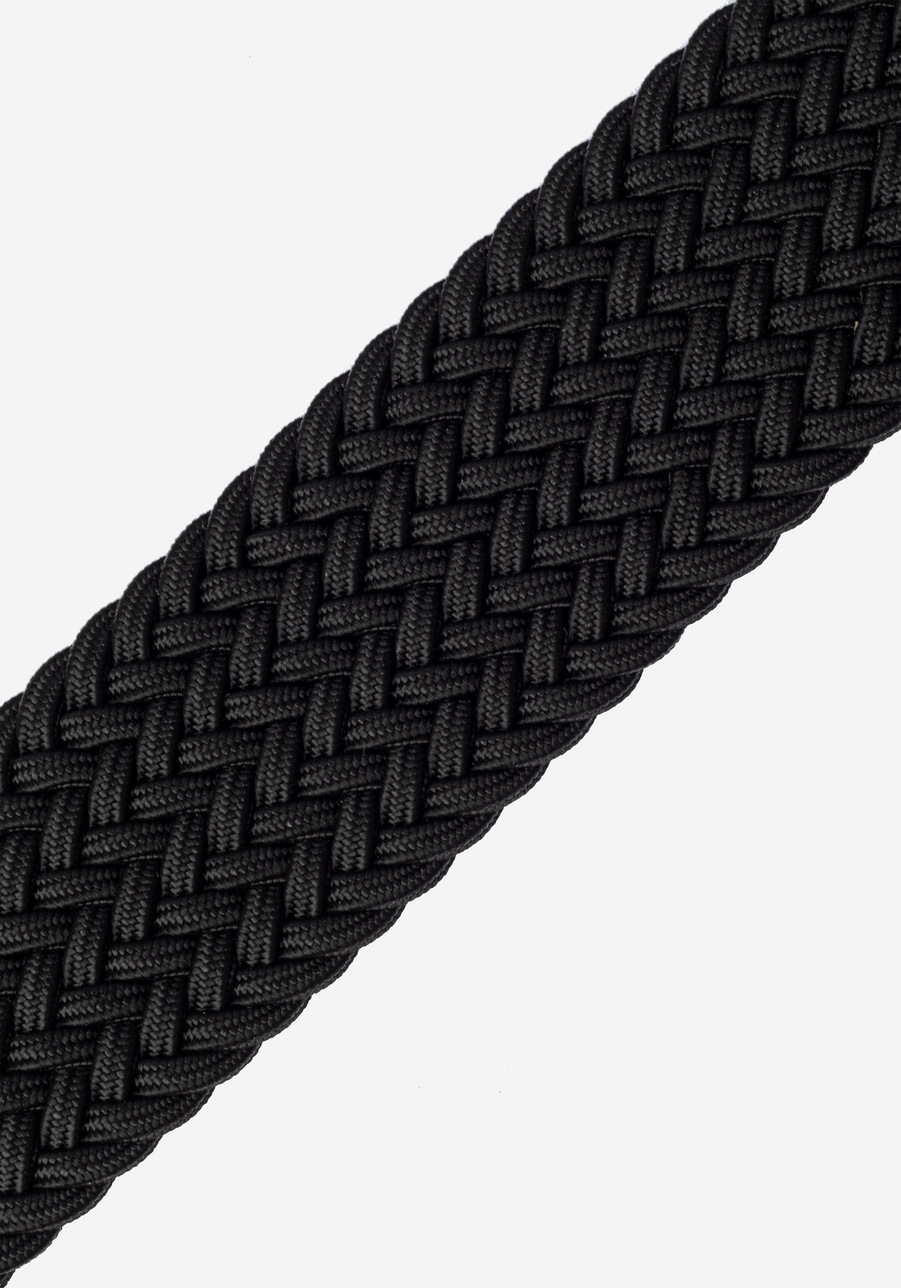 Deep Black Braided Belt