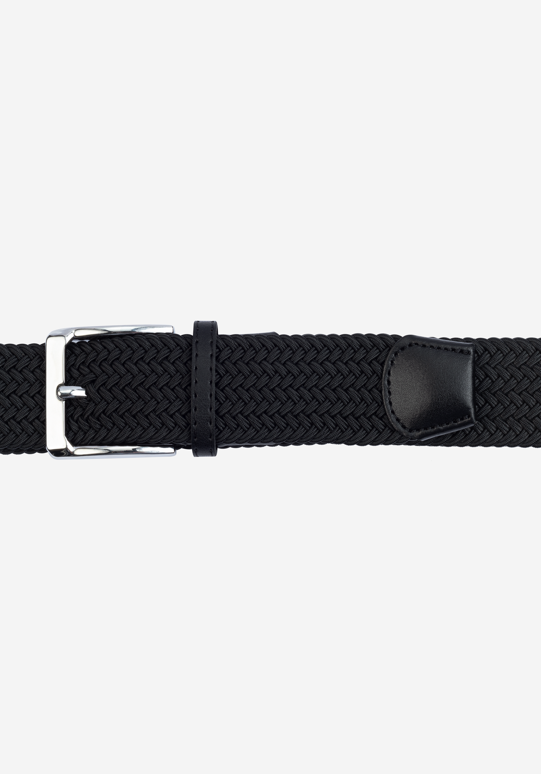 Deep Black Braided Belt