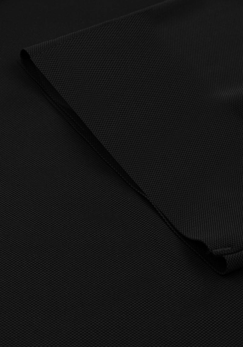 Carbon Black Aero-Hybrid Polo Shirt