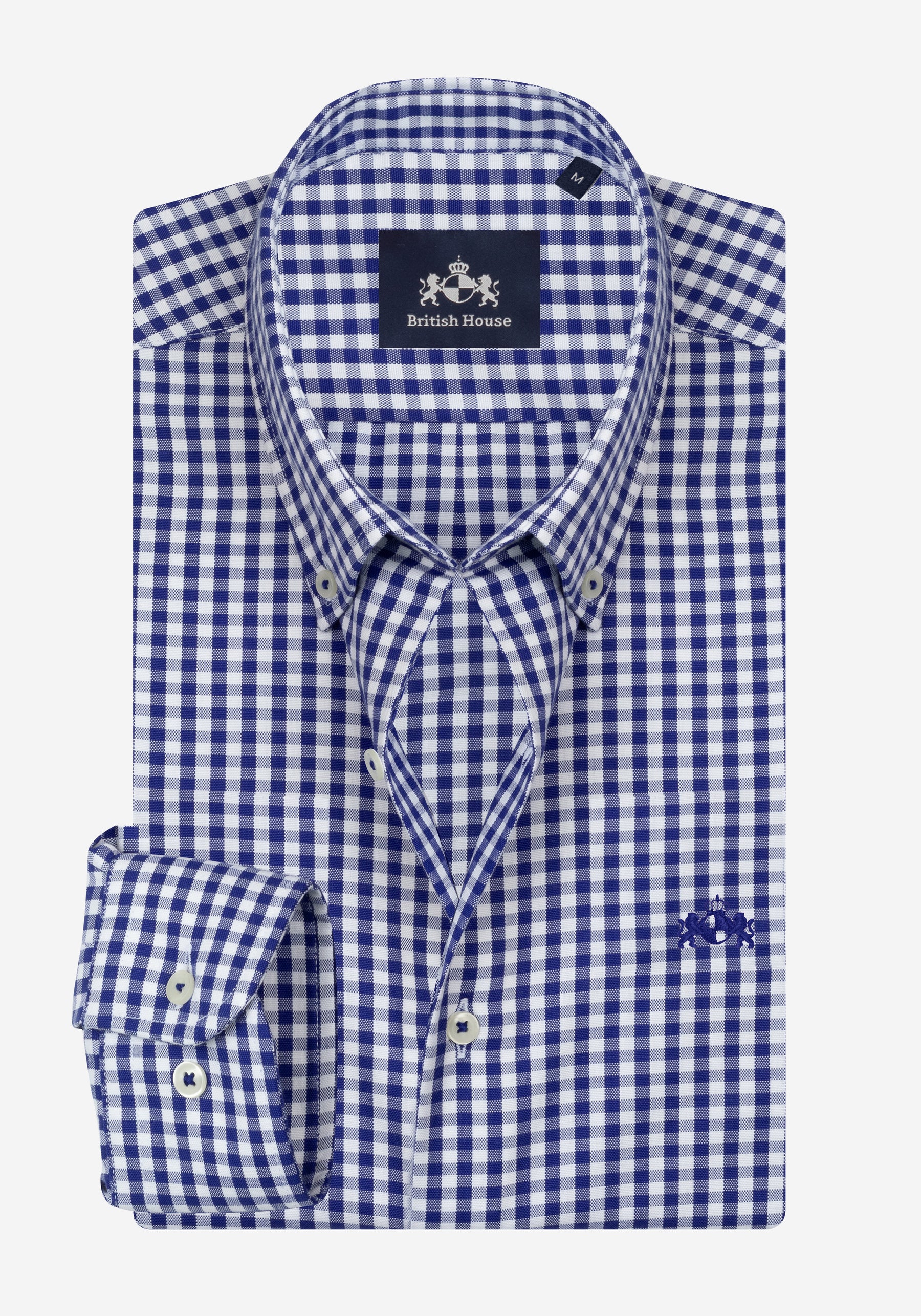 Imperial Blue Checked Oxford Shirt