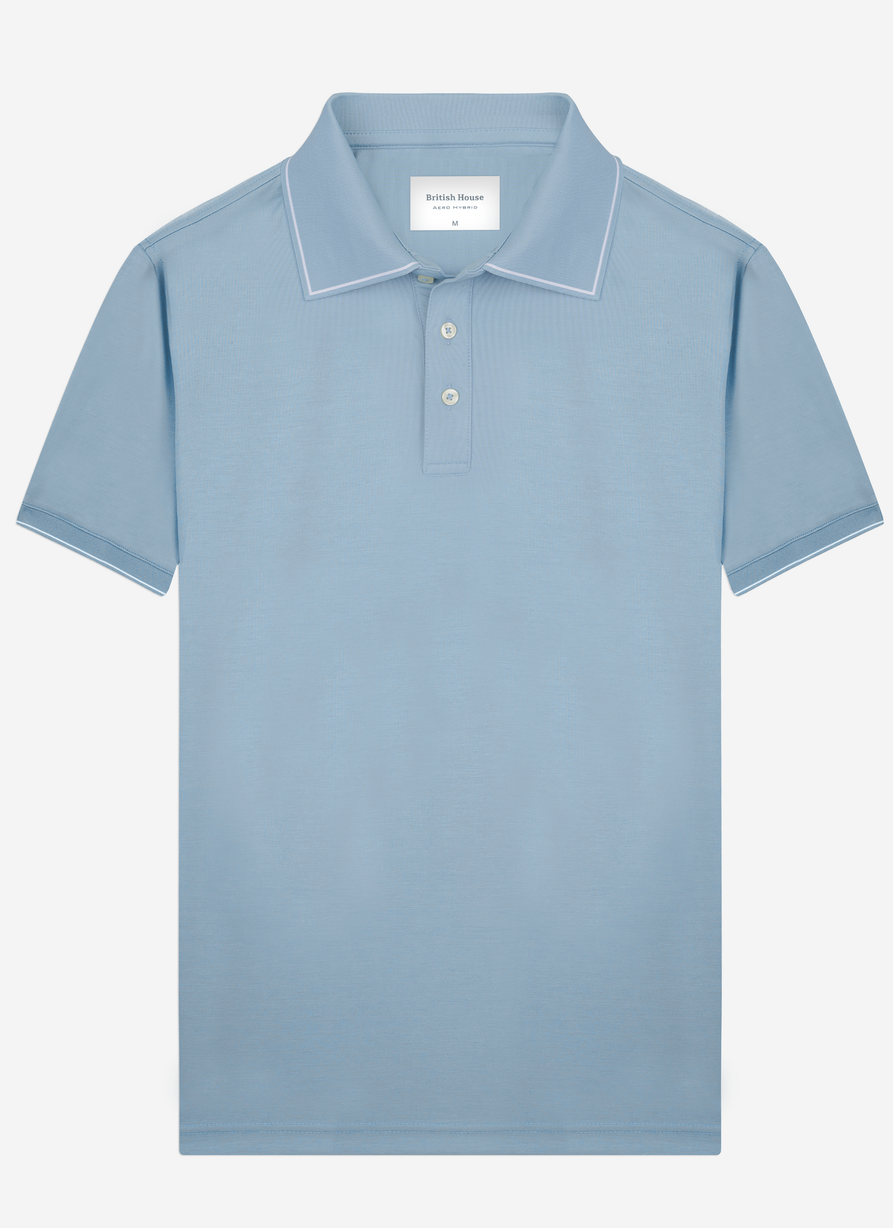 Ice Blue Aero-Hybrid Polo Shirt