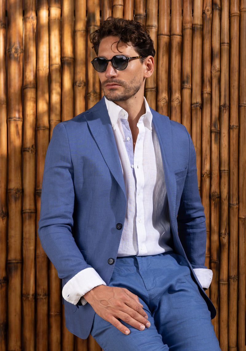 Pristine White Belgian Linen Shirt