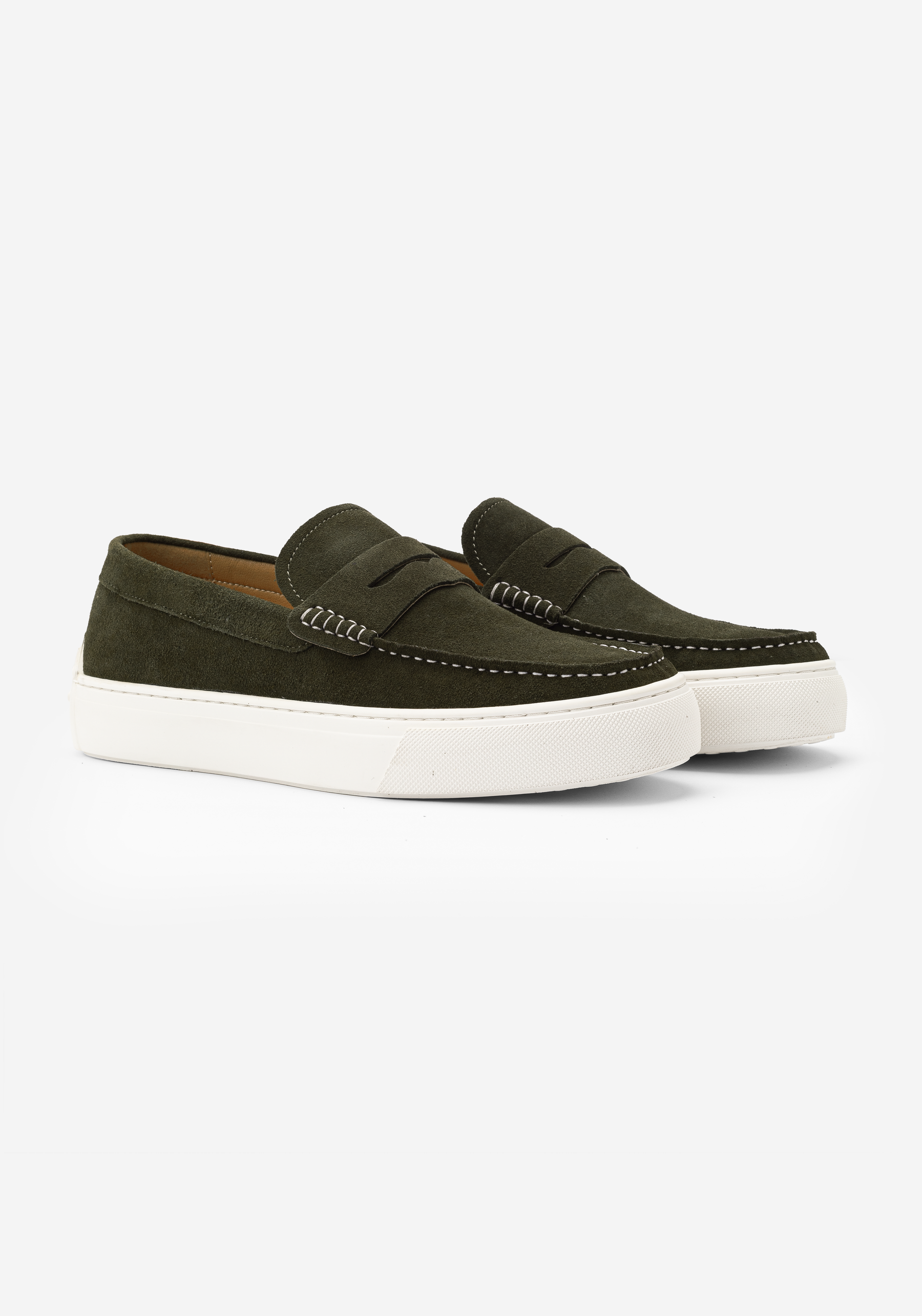 Verdant Olive Suede Loafer