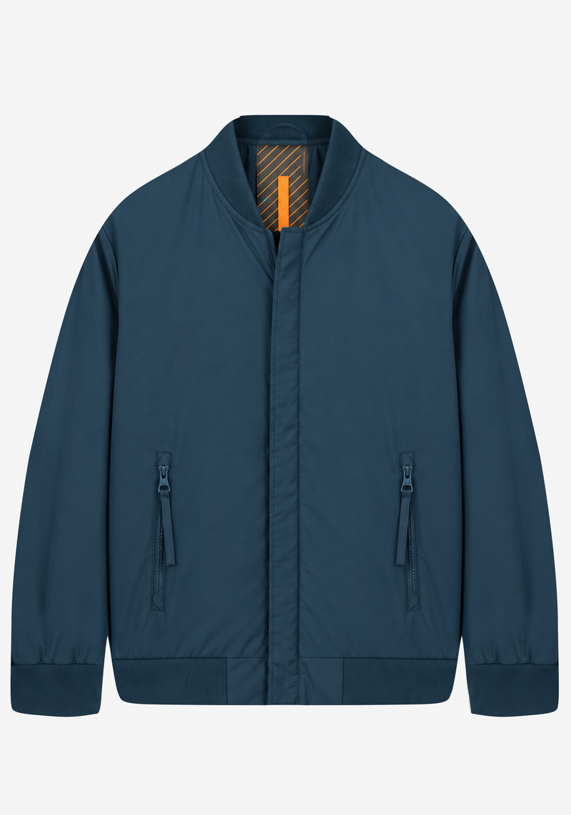 Ocean Teal Blue Aero-Hybrid Bomber Jacket