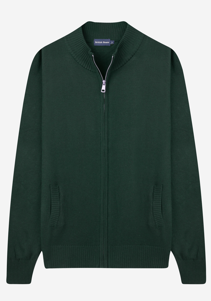 Cypress Green Merino Wool Blend Pullover