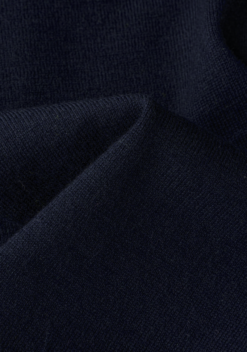 Phantom Navy Merino Wool Blend Pullover