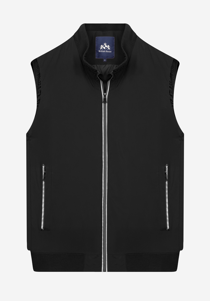 Carbon Black Polyamide Vest