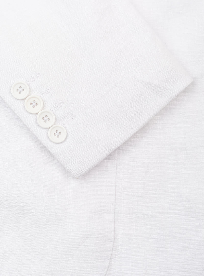 Shell White Pure Linen Blazer