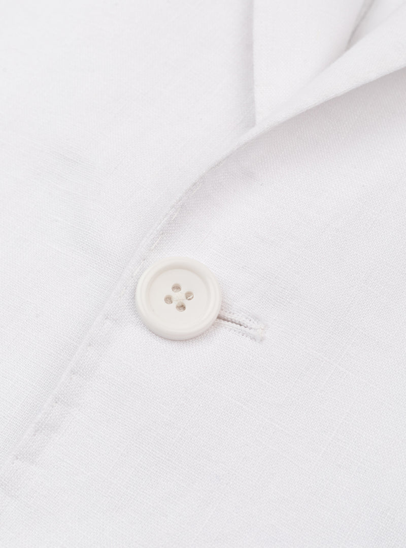 Shell White Pure Linen Blazer