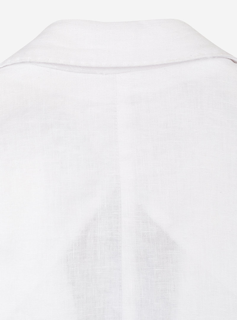 Shell White Pure Linen Blazer