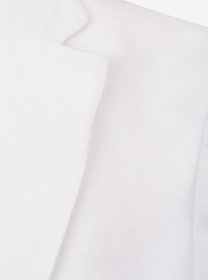 Shell White Pure Linen Blazer