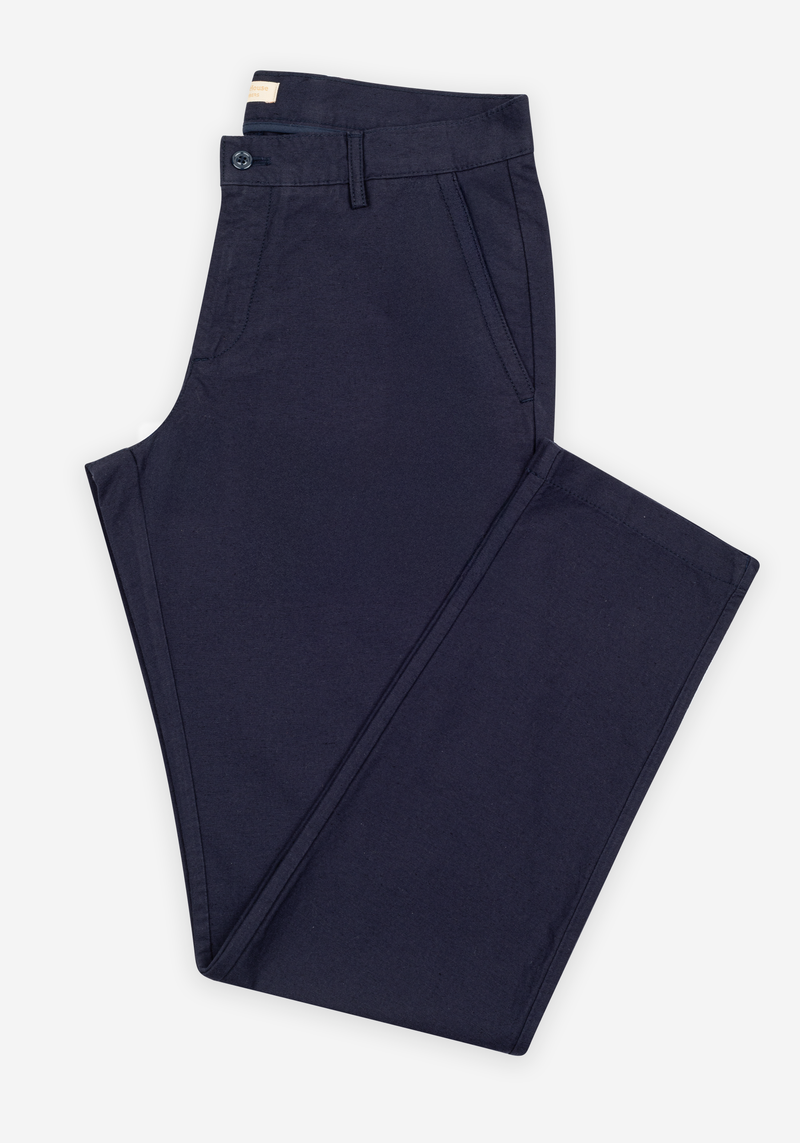Dusk Navy Soléa Linen Pants