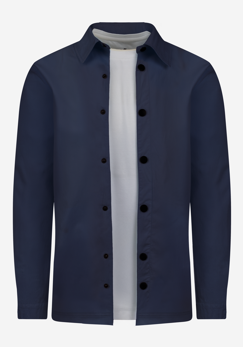 Nautical Blue Paper Touch Overshirt