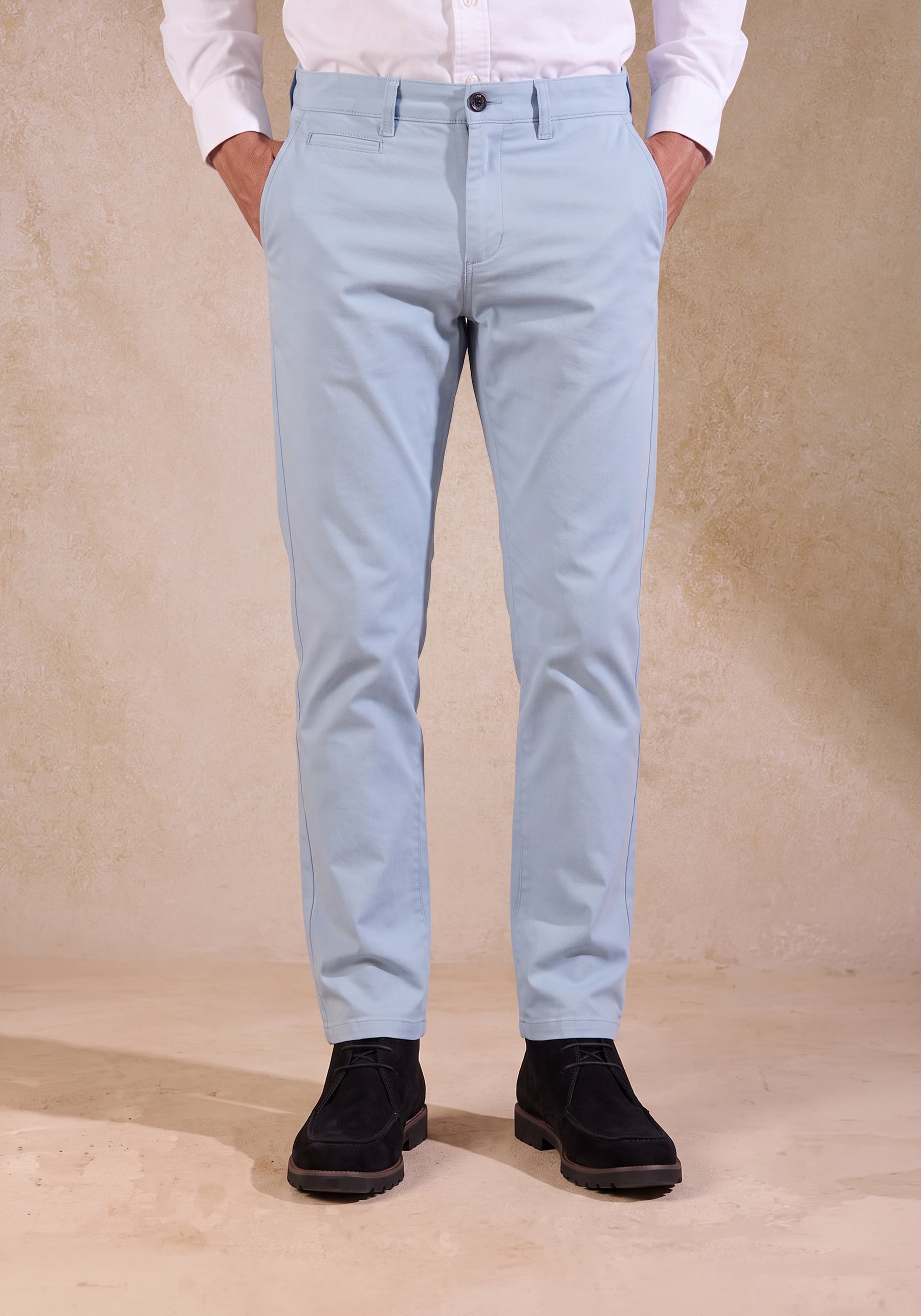 Mist Blue Riviera Gabardine