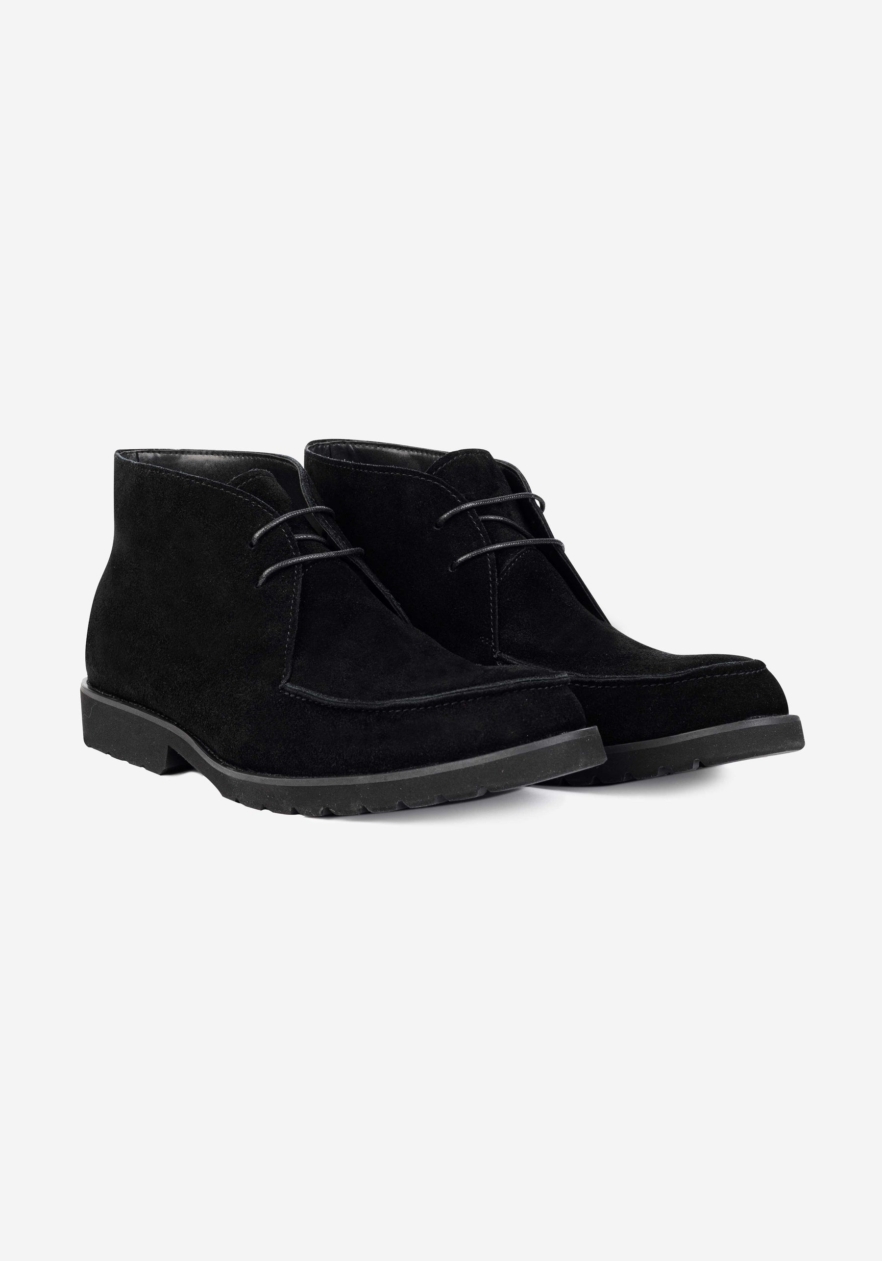 Jet Black Suede Ankle Boot