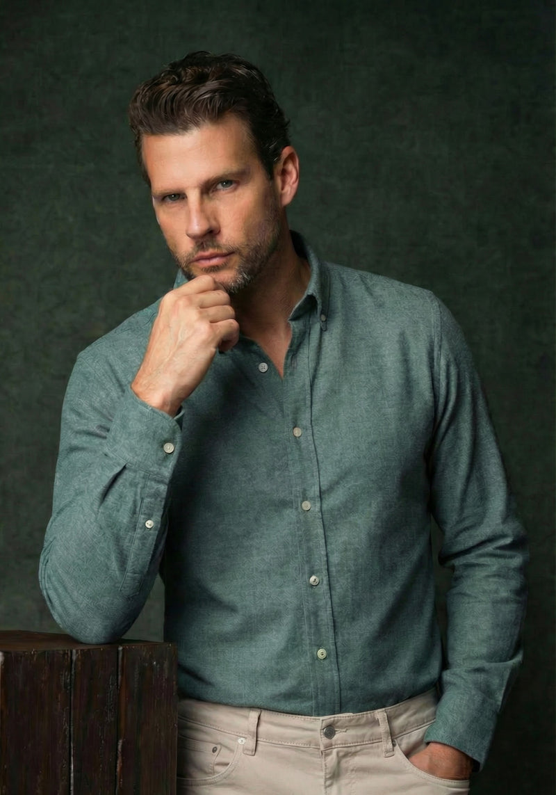 Sage Green Flannel Shirt