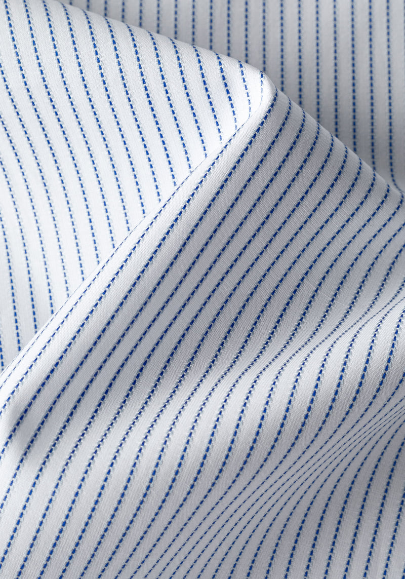 Marina Blue Stripe Fine Poplin Shirt