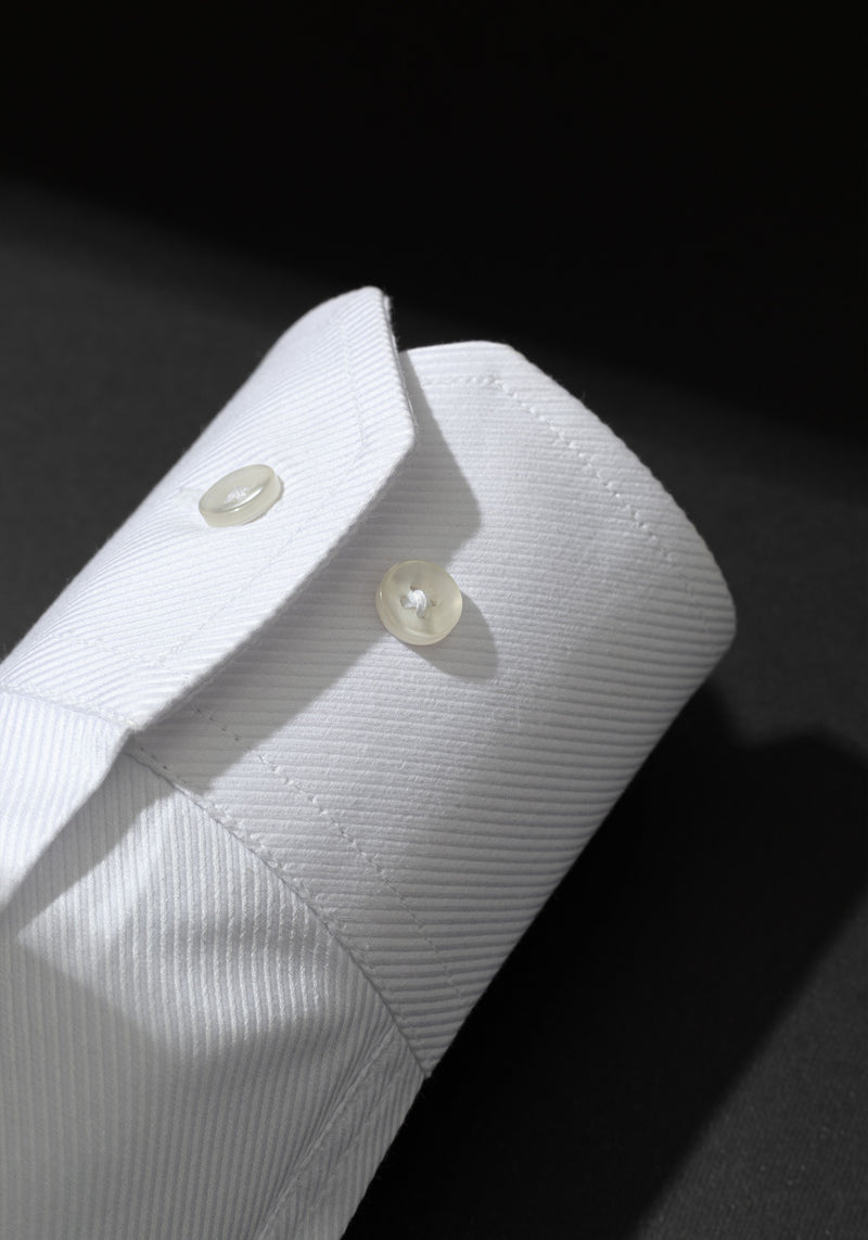 Marble White Stripe Fine Poplin Shirt