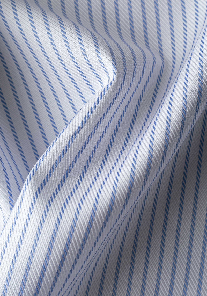 Air Blue Stripe Fine Signature Twill Shirt