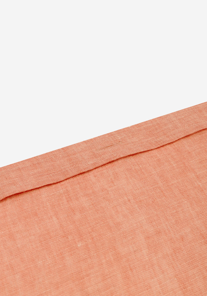 Rust Orange Belgian Linen Shirt