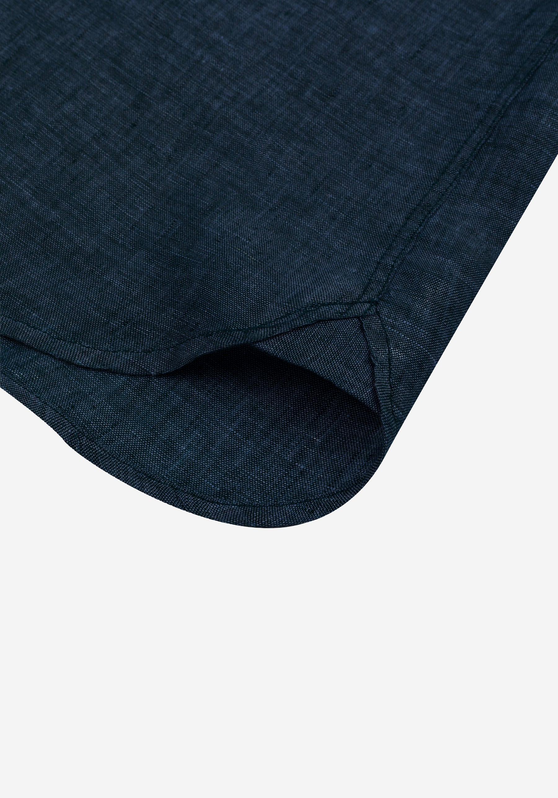 Atlantic Navy Belgian Linen Shirt