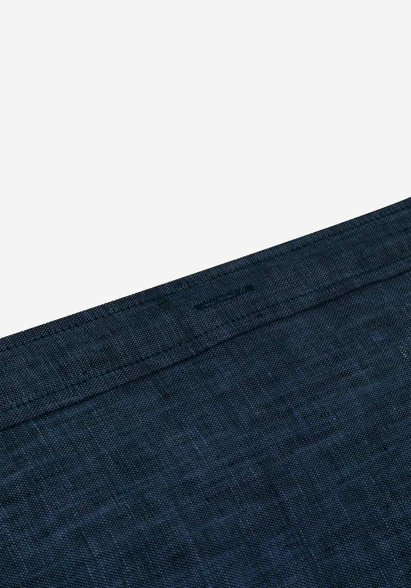 Atlantic Navy Belgian Linen Shirt