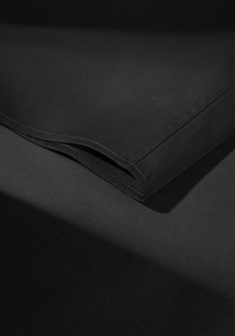 Crow Black Luxe Twill Shirt - Wrinkle-free