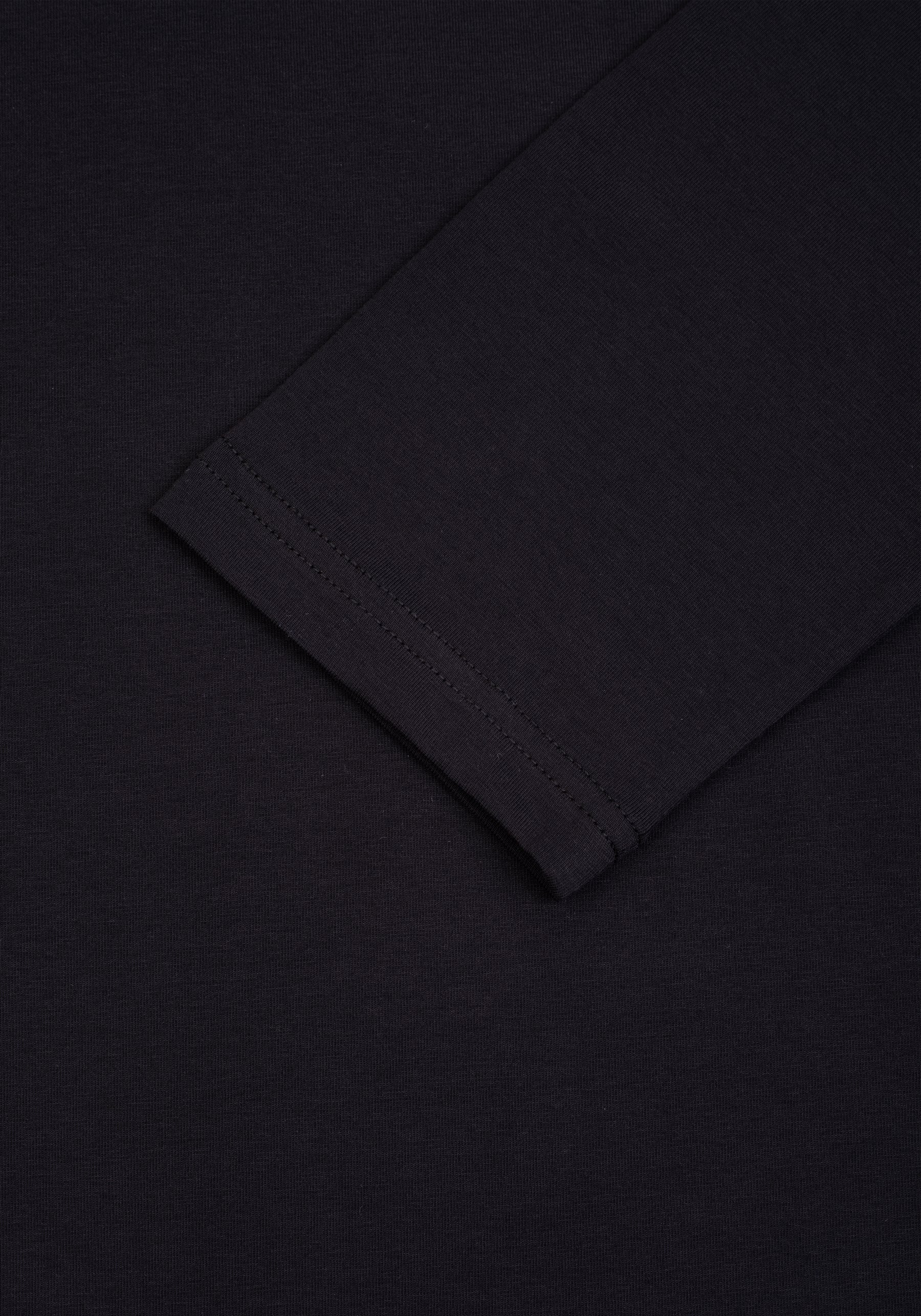 Vortex Black Cotton Undershirt - Long Sleeve