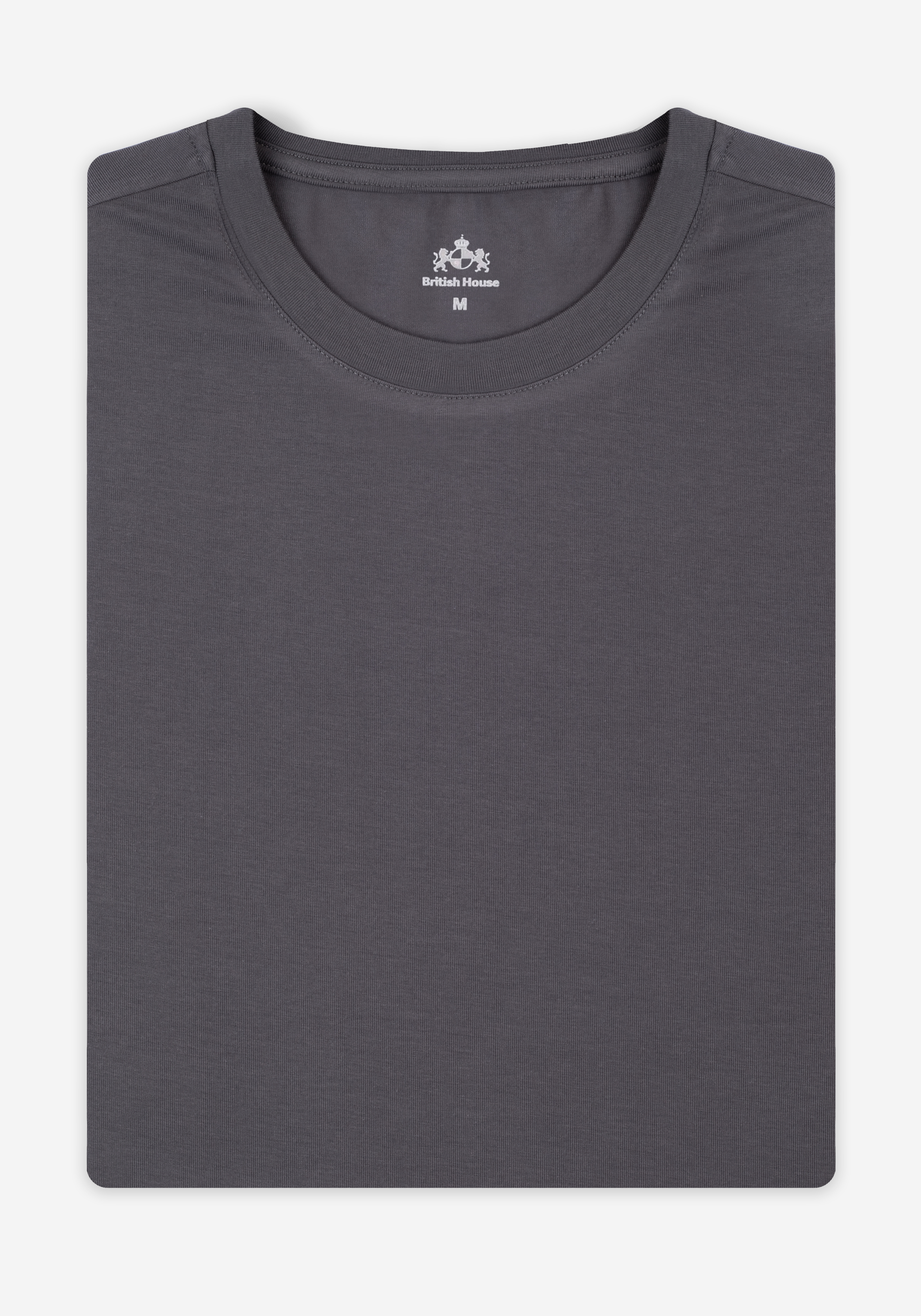 Fog Grey Cotton Undershirt - Long Sleeve