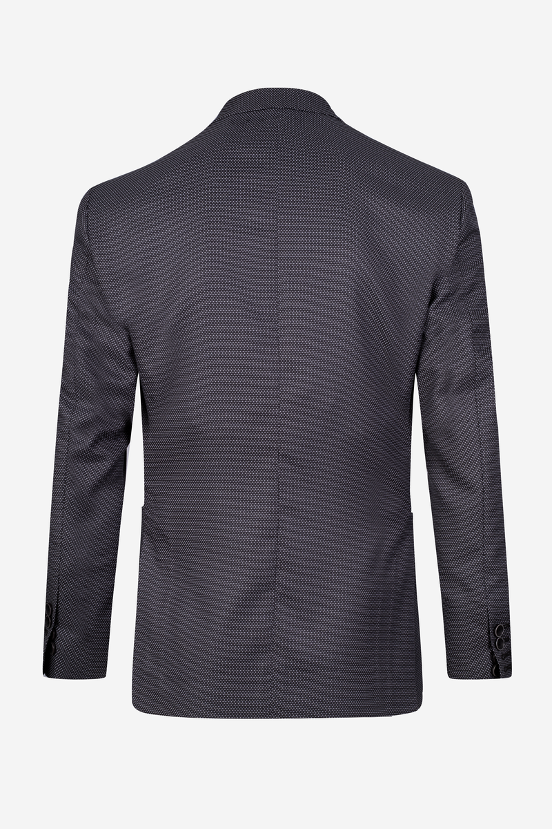 Contemporary Fit Cadet Gray Dotted Blazer