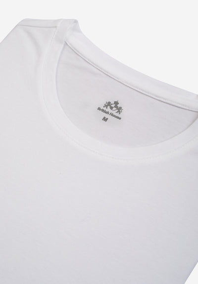 Vanilla White Cotton Undershirt - Short Sleeve