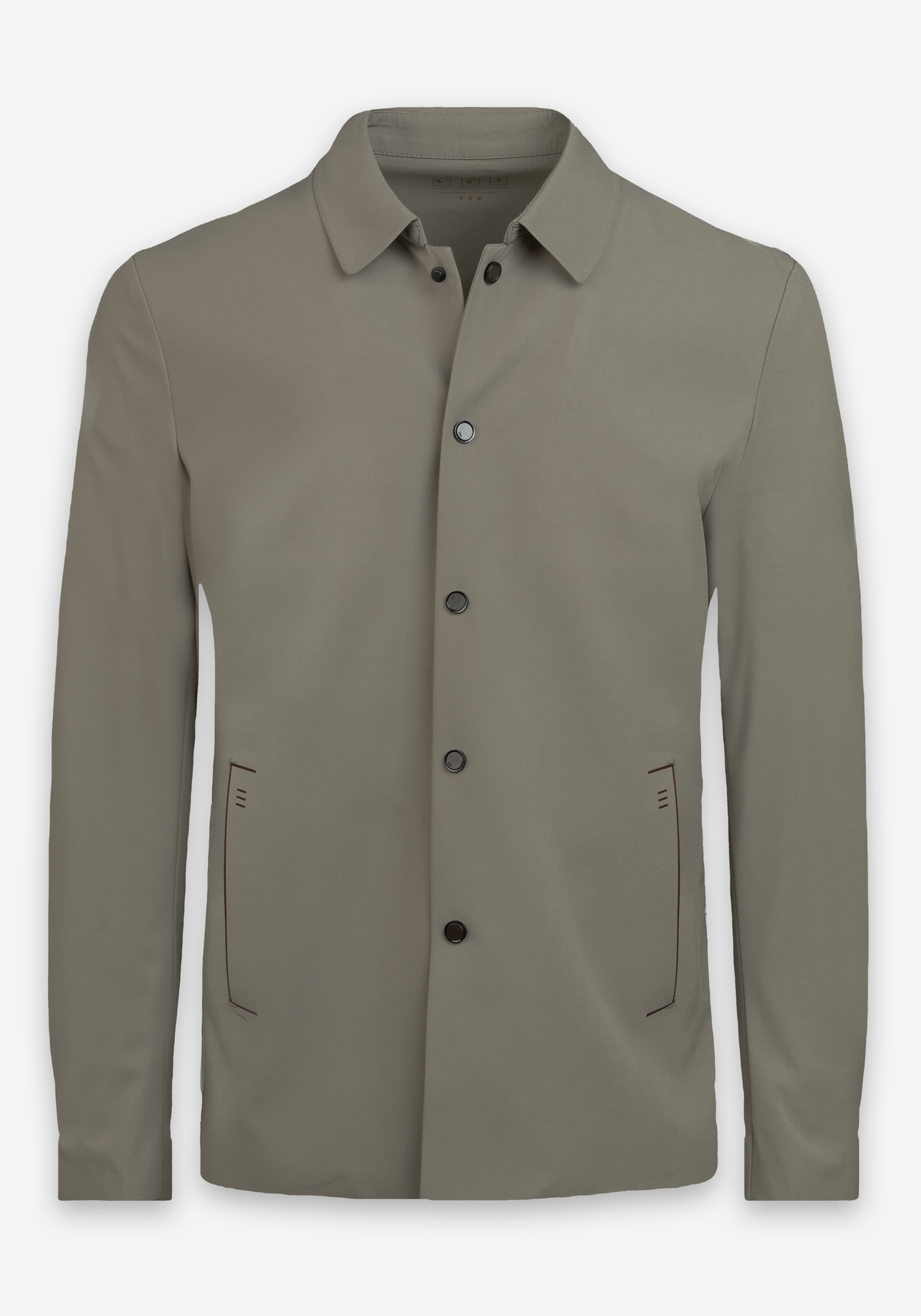Muted Beige Block-Tech Jacket