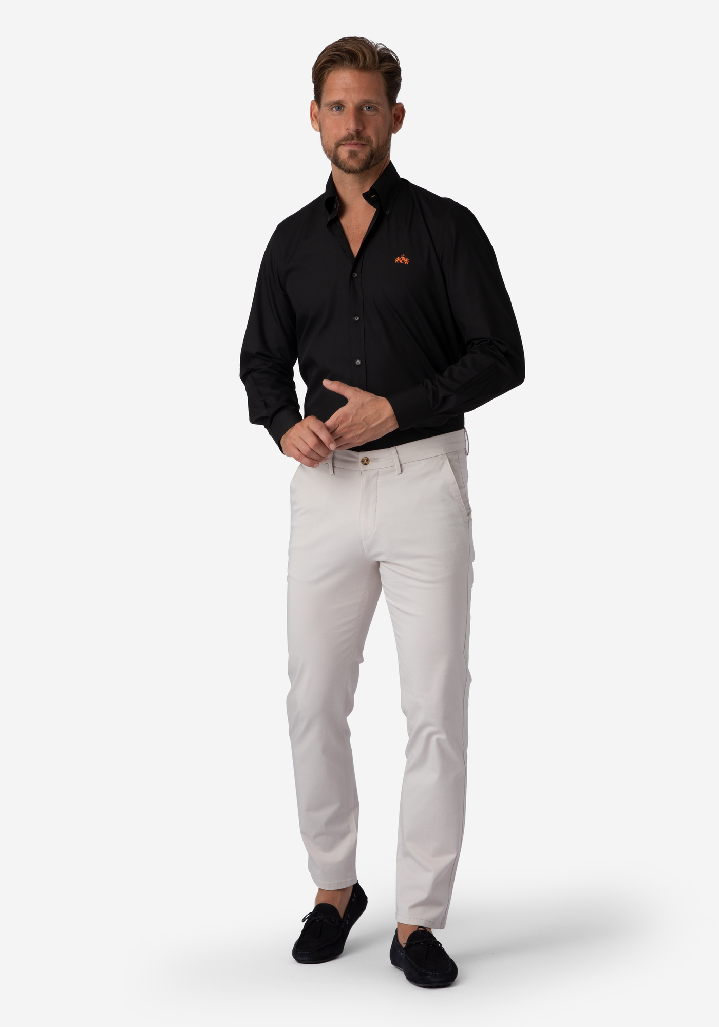 Dull Black Chambray Shirt