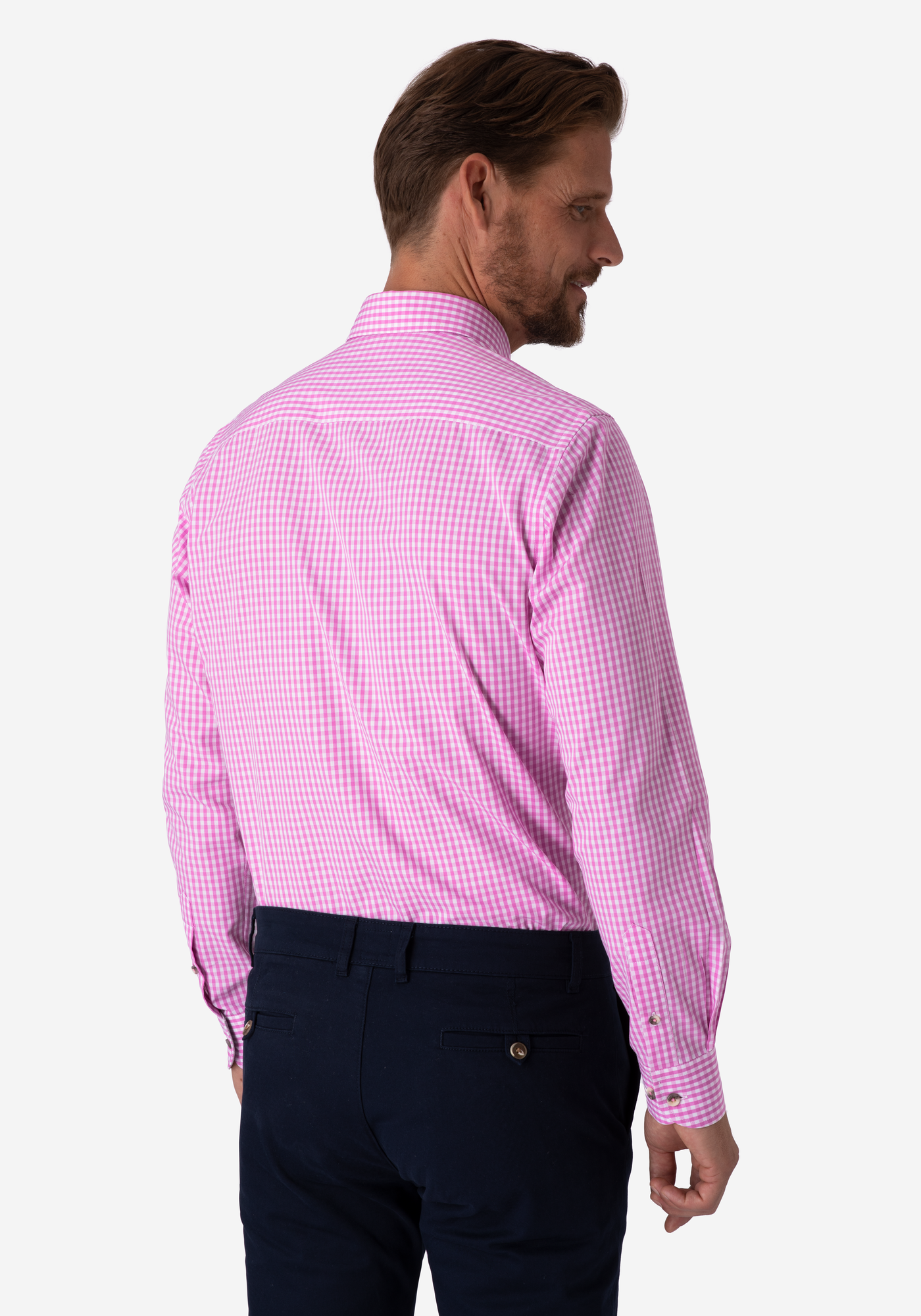 Blossom Pink Checked Poplin Shirt