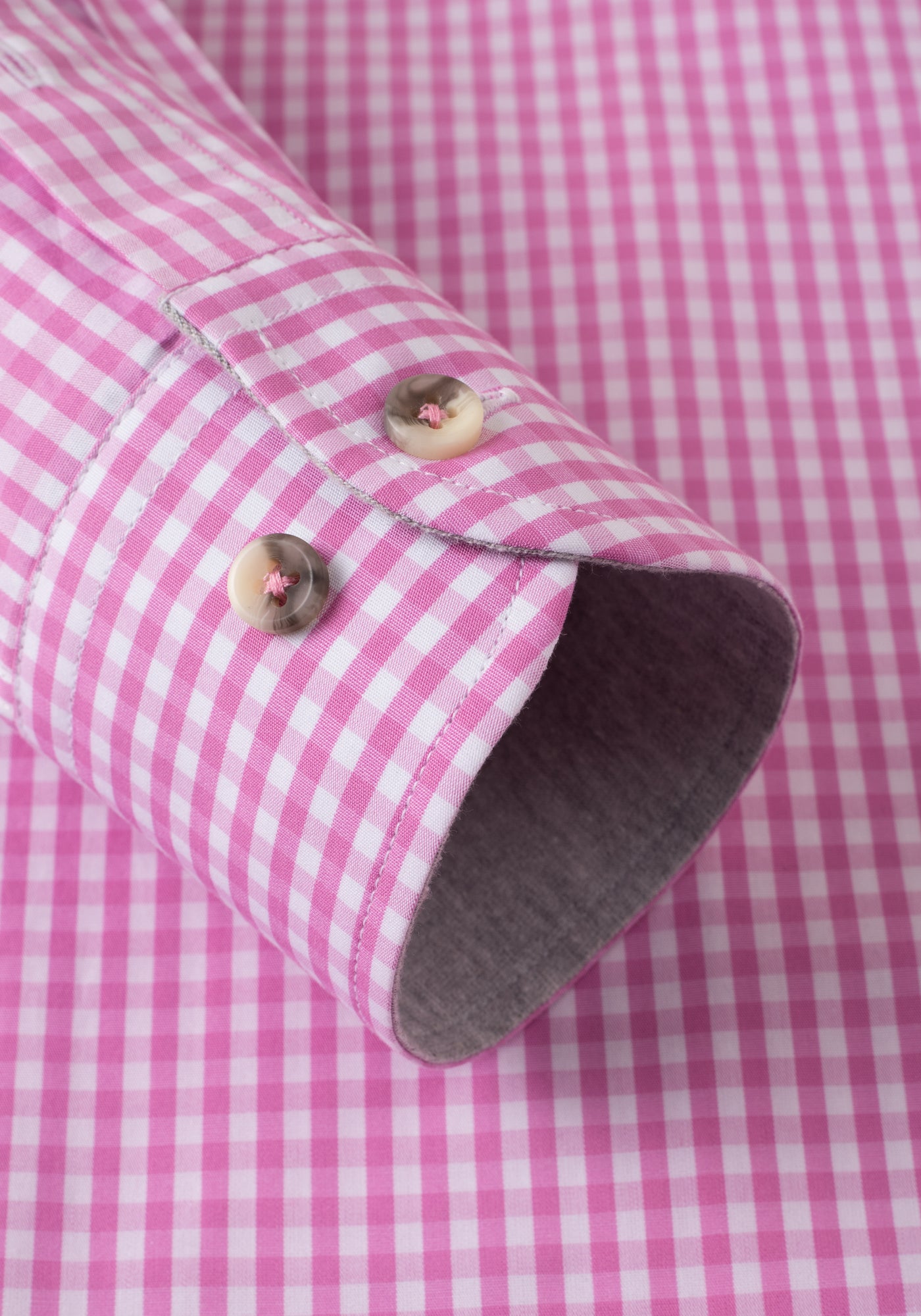 Blossom Pink Checked Poplin Shirt