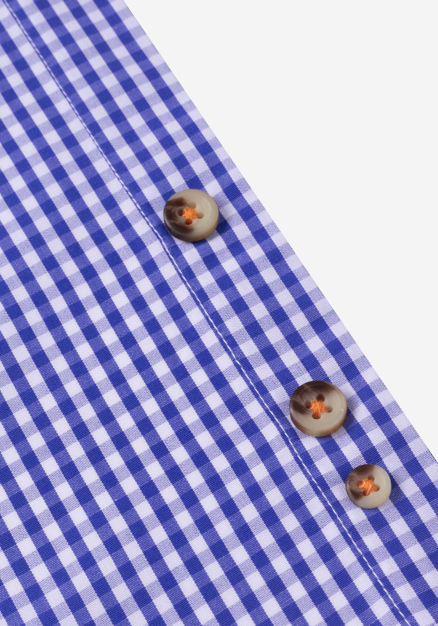 Lapis Blue Checked Poplin Shirt