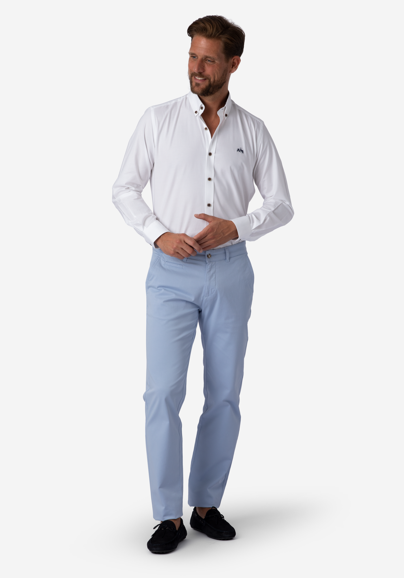 Royal White Oxford Shirt