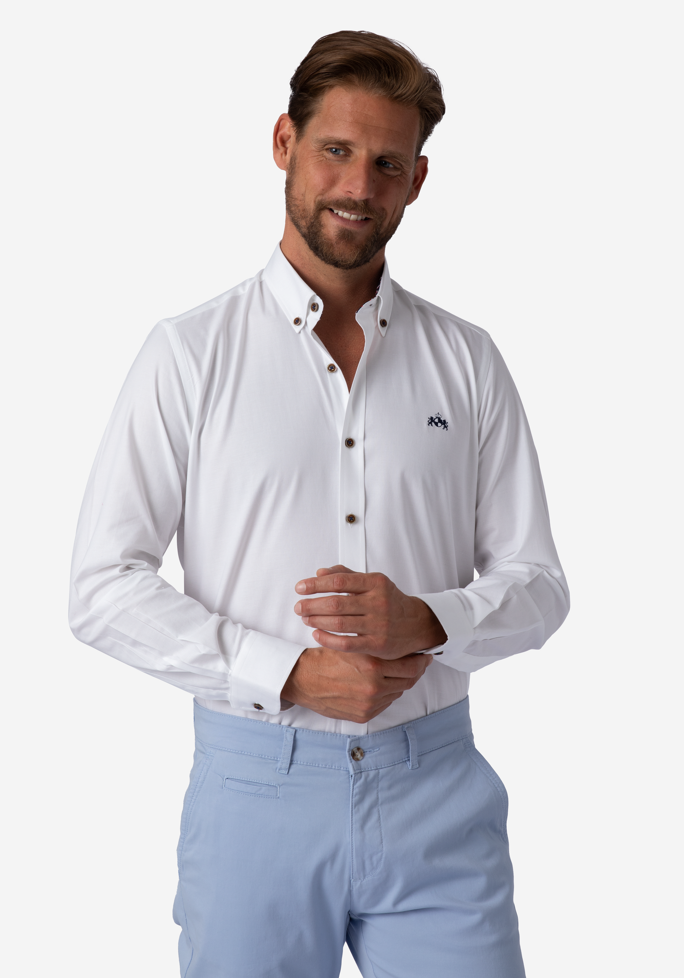 Royal White Oxford Shirt