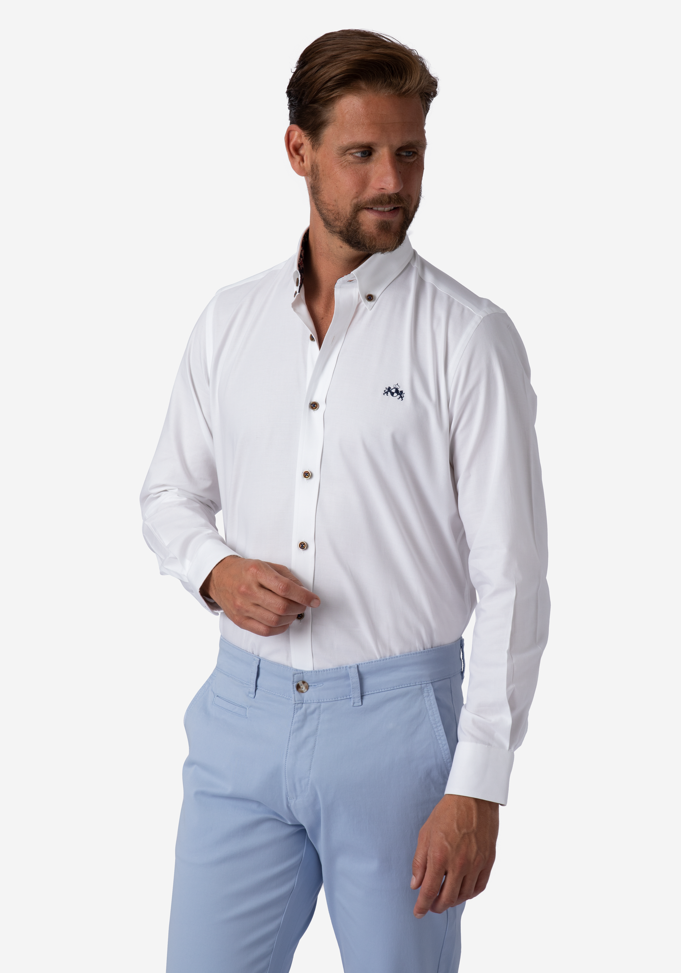 Royal White Oxford Shirt