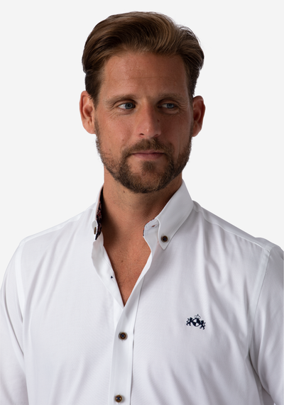 Royal White Oxford Shirt