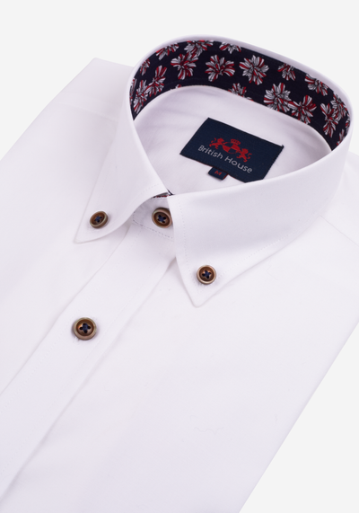 Royal White Oxford Shirt