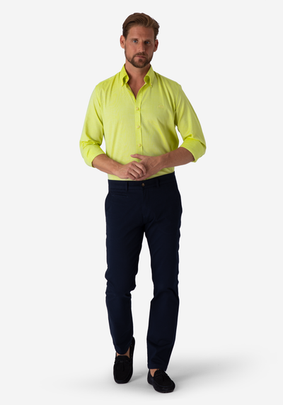 Lime Green Royal Oxford Shirt