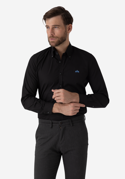 Metal Black Chambray Shirt