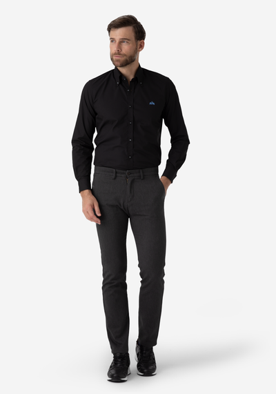 Metal Black Chambray Shirt