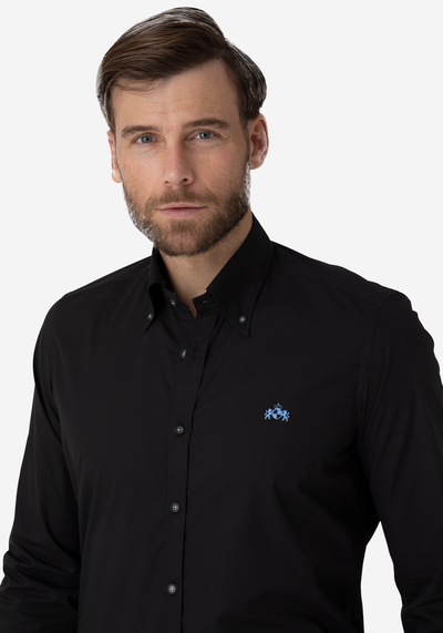 Metal Black Chambray Shirt