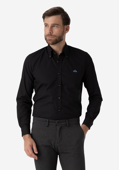 Metal Black Chambray Shirt