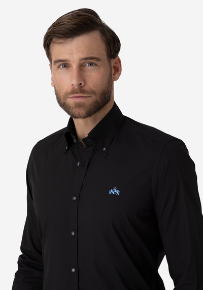 Metal Black Chambray Shirt
