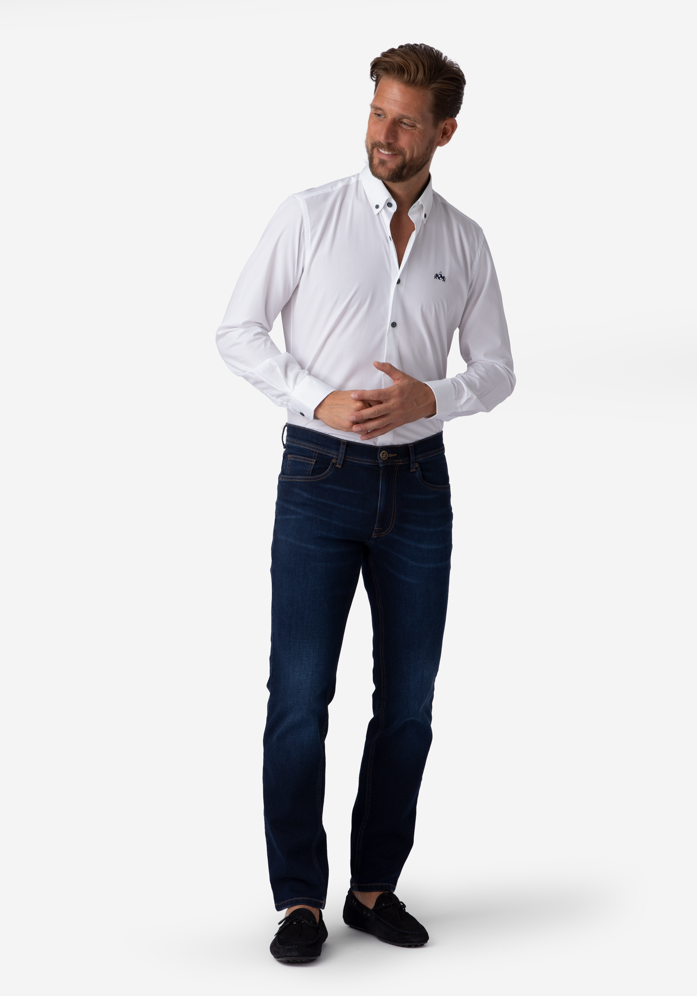 Royal White Poplin Liquid Ammonia Shirt